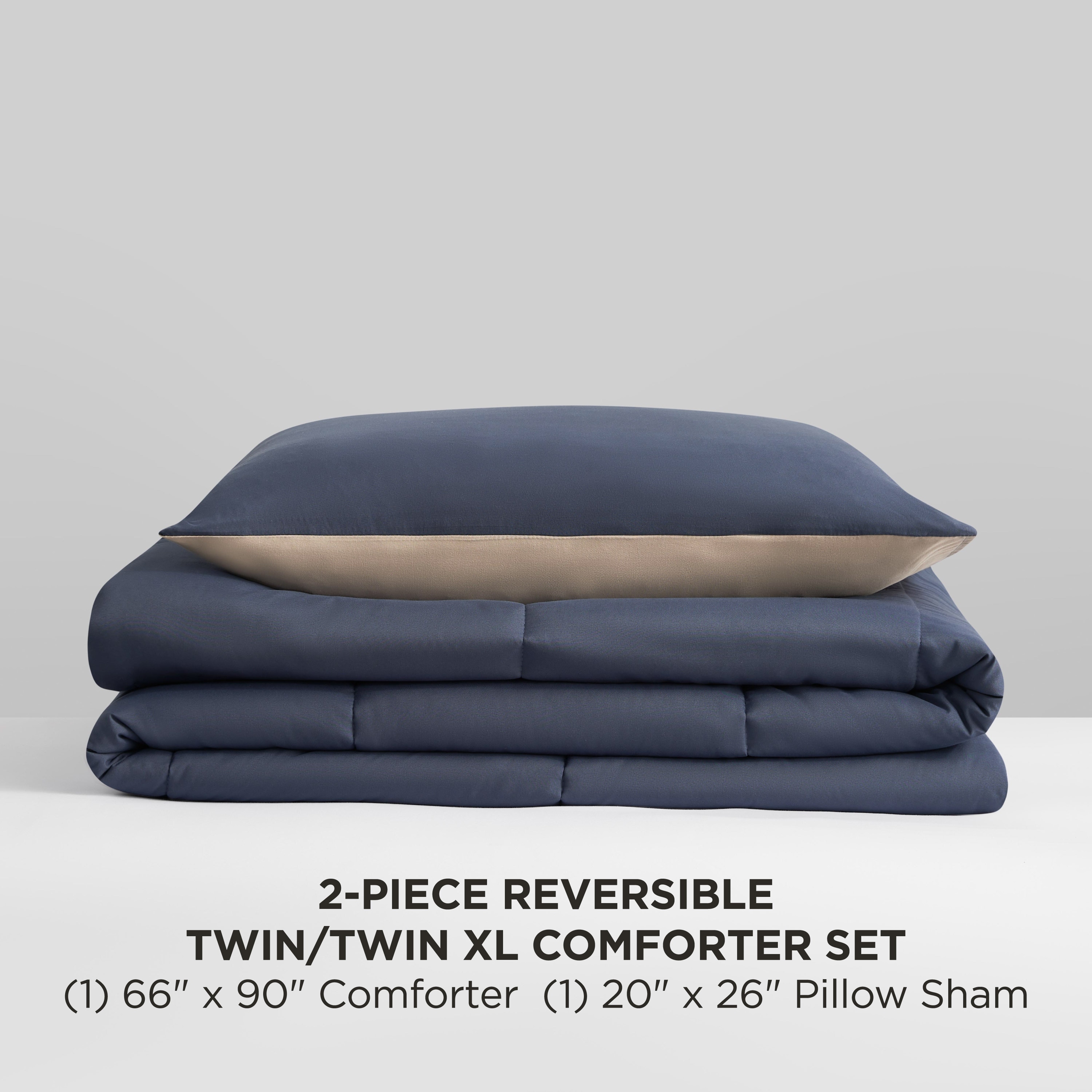 The Sheet Lab Box Stitch Reversible Comforter Sets - On Sale