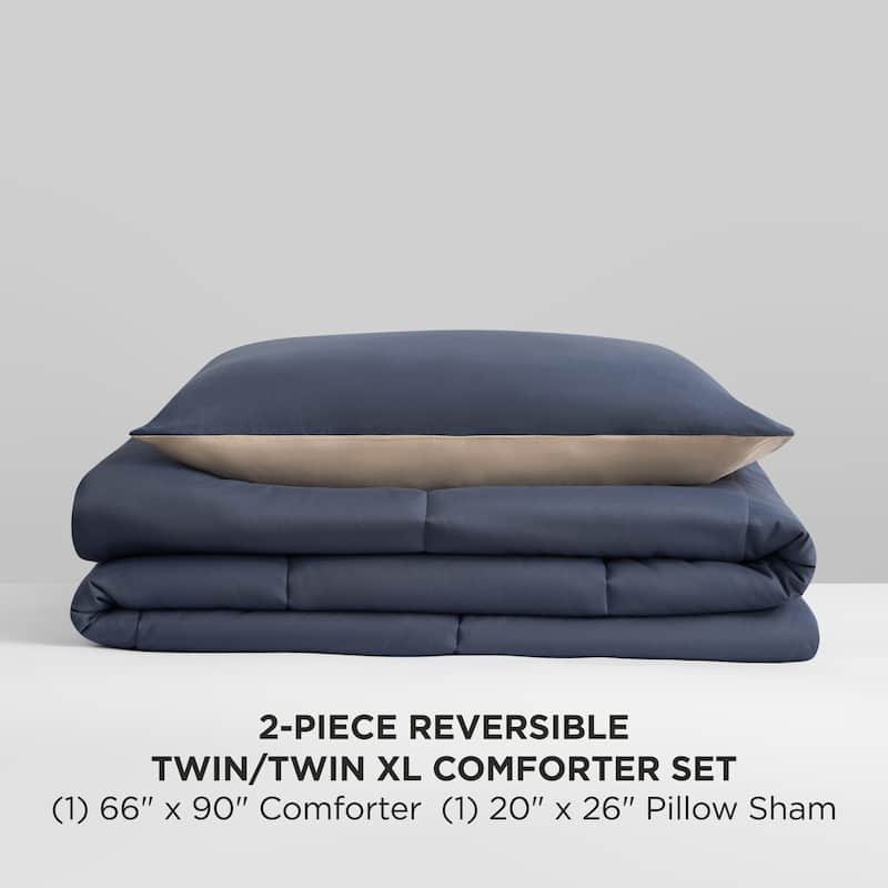 The Sheet Lab Box Stitch Reversible Comforter Sets