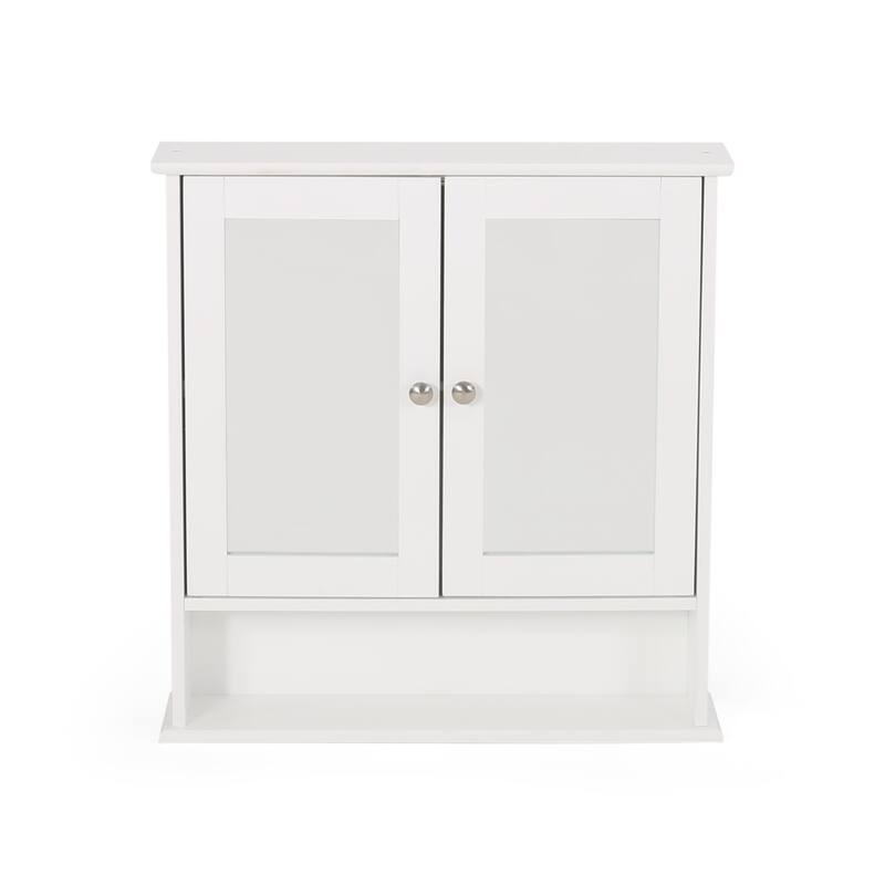 Modern Wall-Mounted Medicine Cabinet with Shelving Space