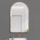 preview thumbnail 14 of 24, Rita Metal Framed Oval Wall Mirror Bathroom Vanity Mirror 23.6" x 39.5" - Gold