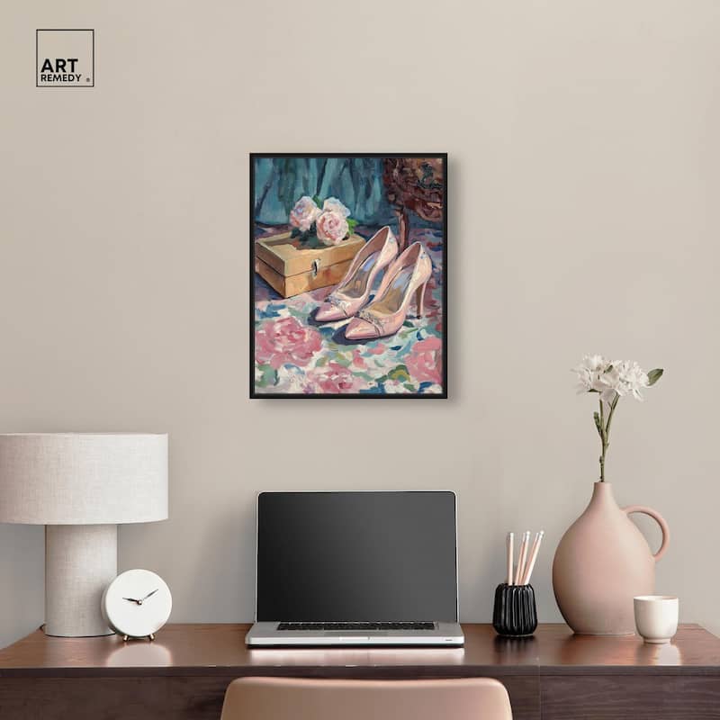Shoes and the Roses Canvas by Art Remedy