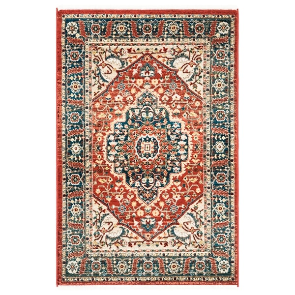 Lauren Ralph Lauren Chloe Traditional Medallion Rug Fringe - Bed