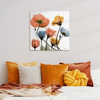 Glass Picture Toughened Wall Art Unique Modern Print  Red Poppy Flower Any Size