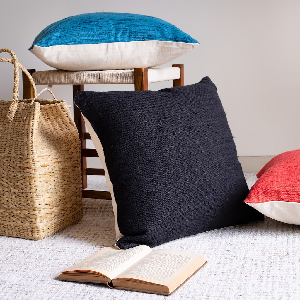Sevita Stacy Garcia Modern Linen Handmade Decorative Throw Pillow