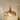 AIWEN 1‑Light Pendant Light, Antique Brass Iron, Amber Textured Glass Shade, Adjustable Chain for Kitchen Dining Room - N/A