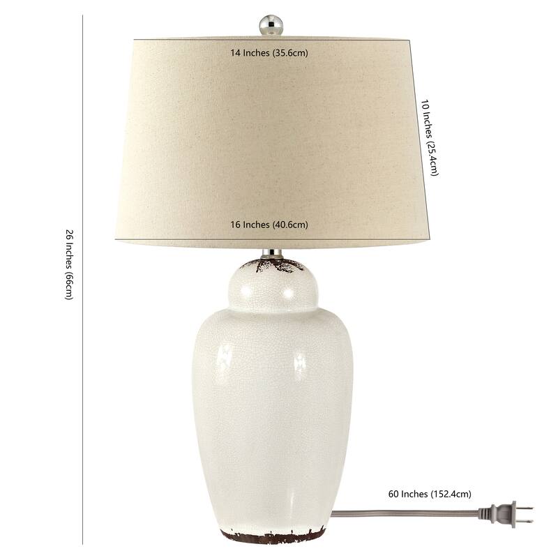 SAFAVIEH Lighting Jinan 22-inch LED Table Lamp (Set of 2) - 13" W x 13" L x 21.5" H - 16"W x 16"D x 26"H