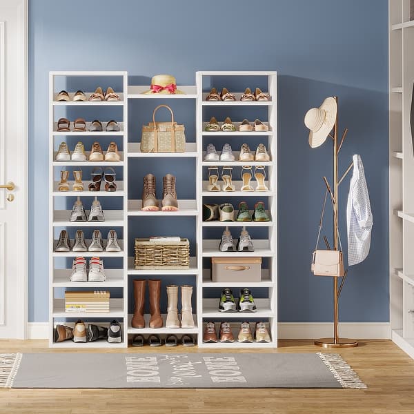 Display 100 Pair Shoe Rack 100 Pair Shoe Cabinet KOUSI Portable