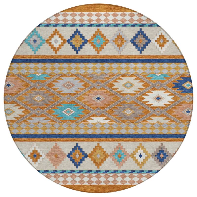 Machine Washable Indoor/ Outdoor Global Clemente Chantille Rug