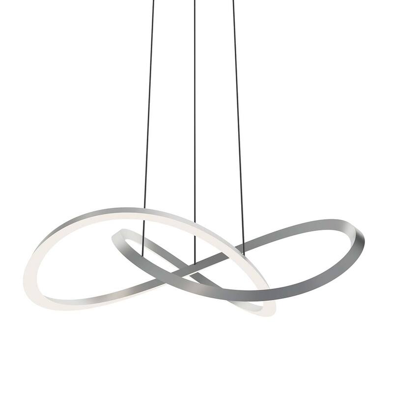AFX CLSP24LAJUD Celeste 24" Wide Suspension Pendant - Satin Nickel