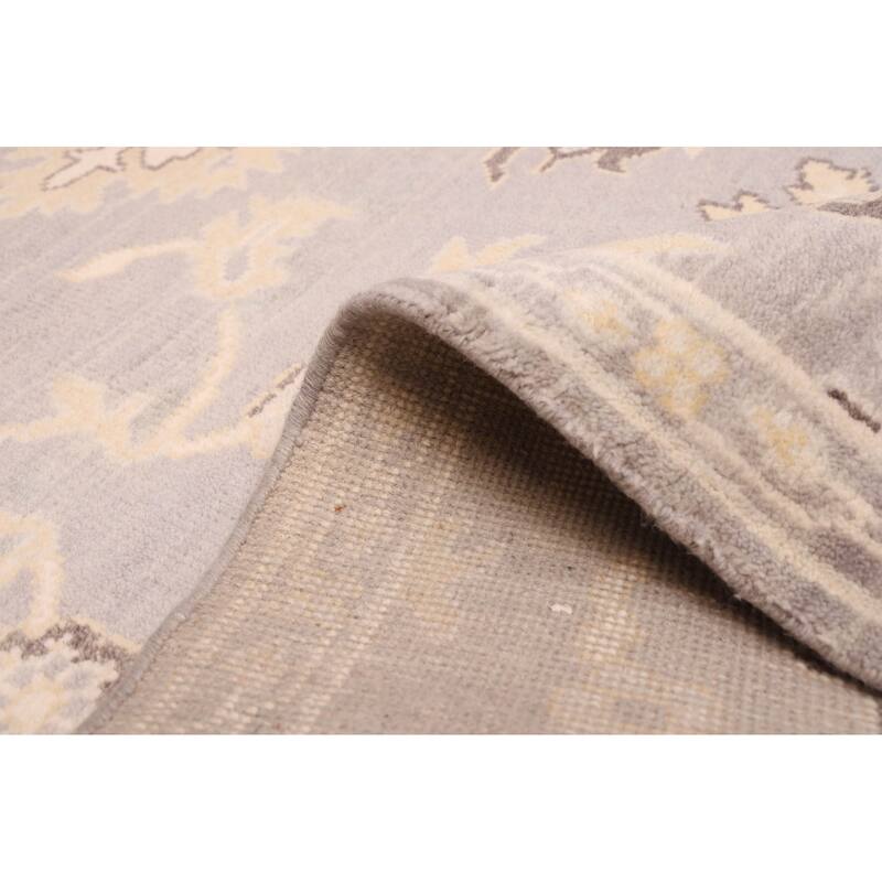 ECARPETGALLERY Hand-knotted Royal Oushak Light Grey Wool Rug - 8'3 x 9'11