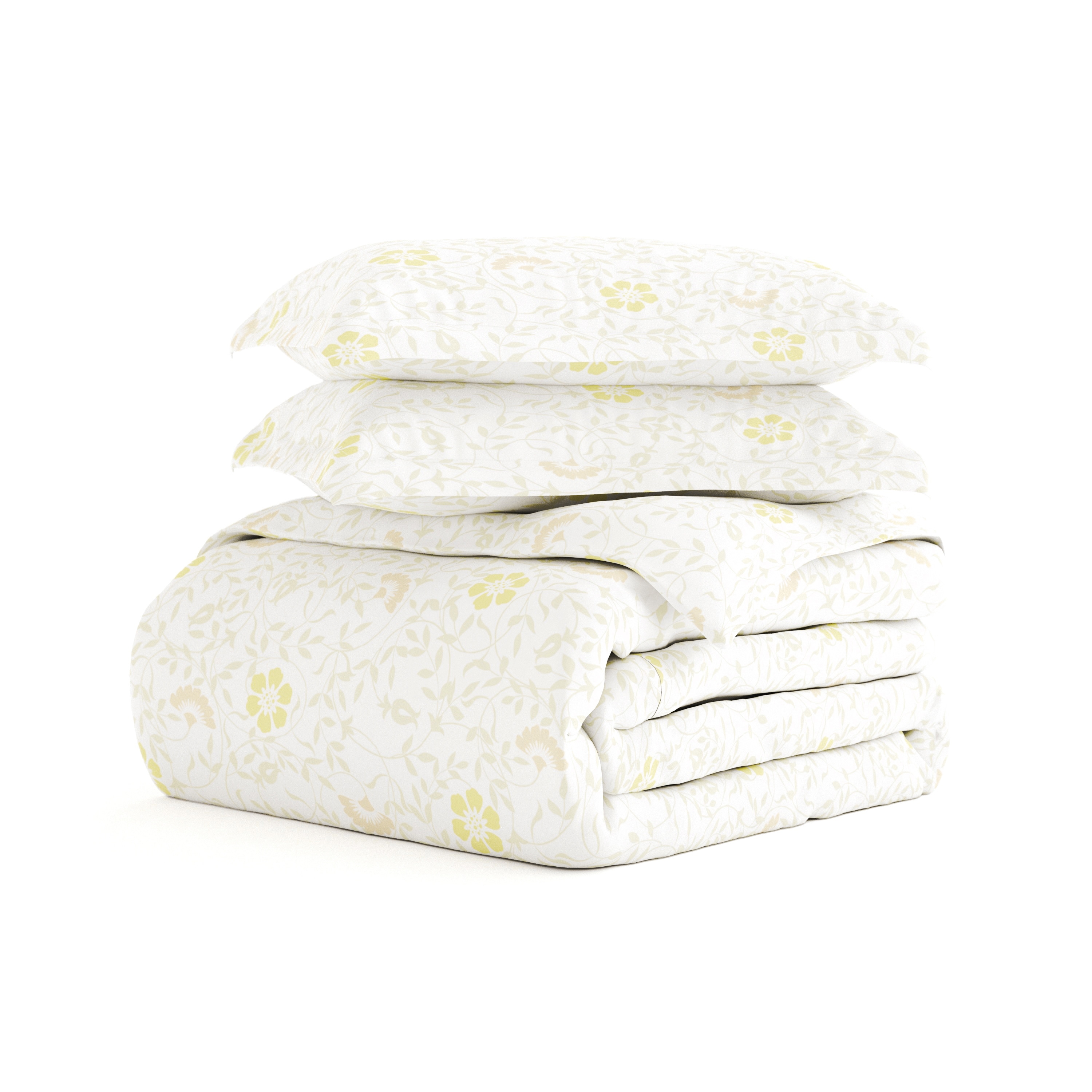 Becky Cameron 3 Piece Spring Vines Print Duvet Cover Set