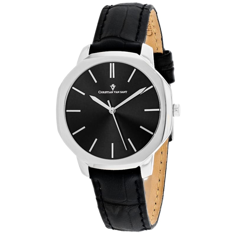 Christian Van Sant Women's Octave Slim Black Dial Watch - CV0500 - 6 (36)