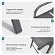 preview thumbnail 25 of 52, Pellebant Outdoor Lounge Chair Aluminum Adjustable Backrest with Side Table