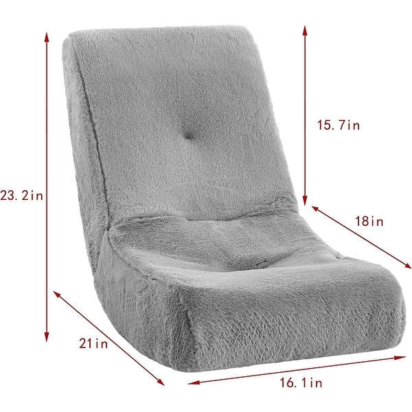 dimension image slide 3 of 5, Heritage Kids Foldable Rocker Gaming Chair