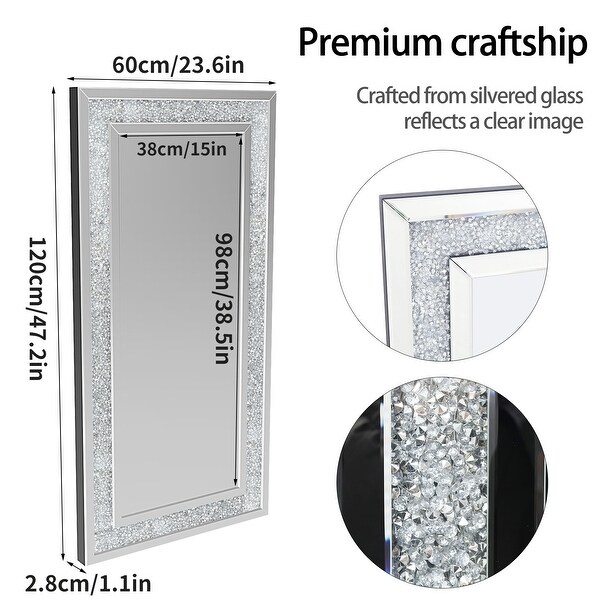 Crushed diamond led mirror discount