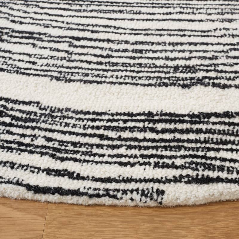 SAFAVIEH Handmade Metro Annarosa Modern Abstract Wool Rug