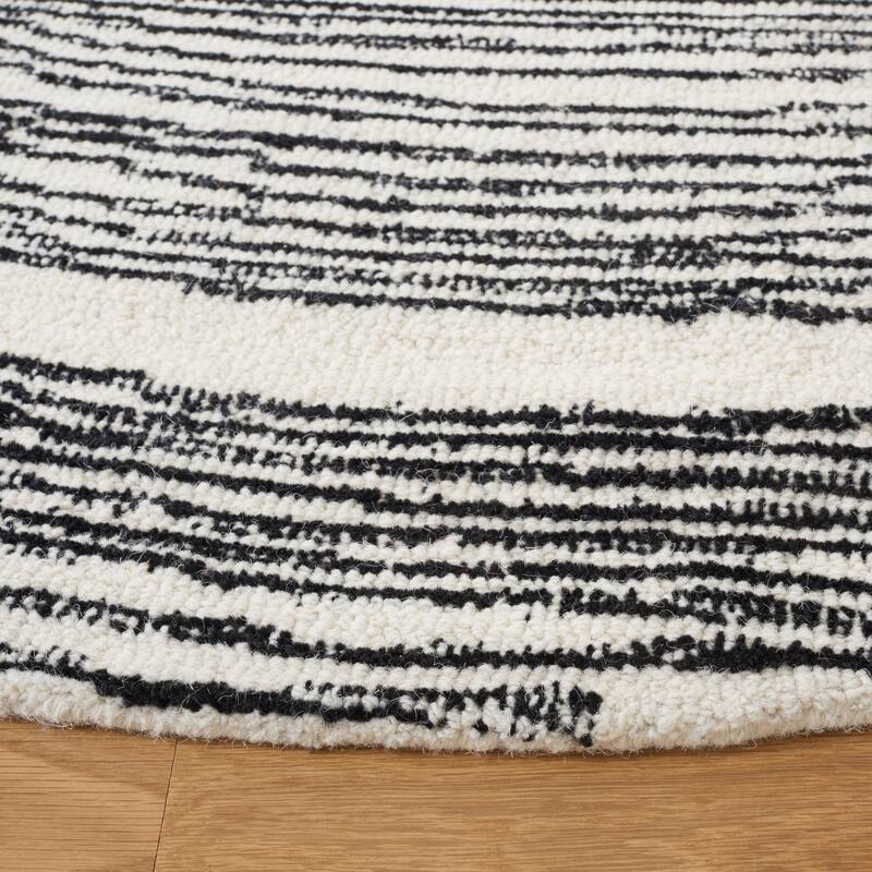 SAFAVIEH Handmade Metro Fetnete Modern Abstract Wool Rug