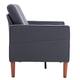 Linen Solid Wood Legs Loveseat