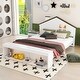 preview thumbnail 5 of 15, Platform bed with house shape headboard