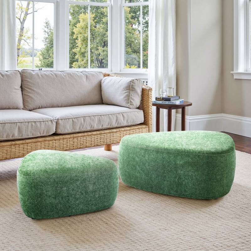 Oversized Triangle Cocktail Ottoman (Set of 2)