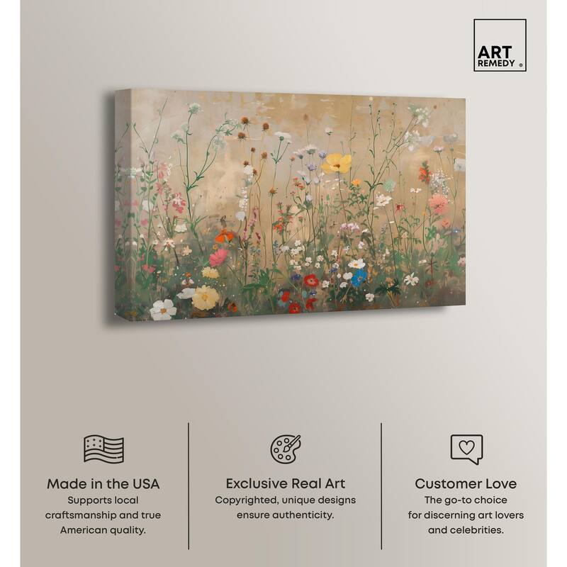 In the Golden Bloom Canvas by Art Remedy, Gallery Wrapped