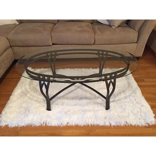 maison glass-top oval coffee tablegreyson living - free maison glass-top oval coffee tablegreyson living - free