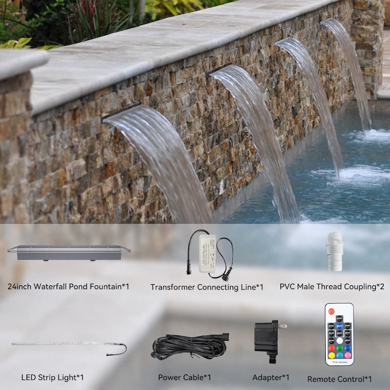 Pool Fountain Acrylic Pool Waterfall