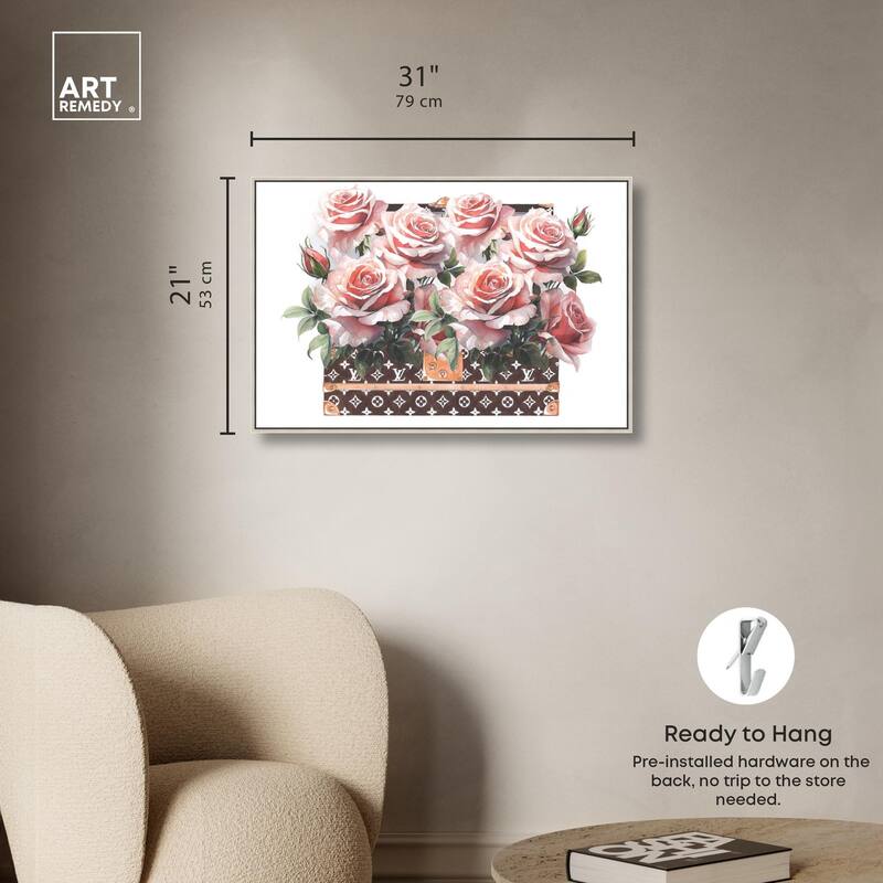 Doll Memories - Stylish Roses Canvas by Art Remedy