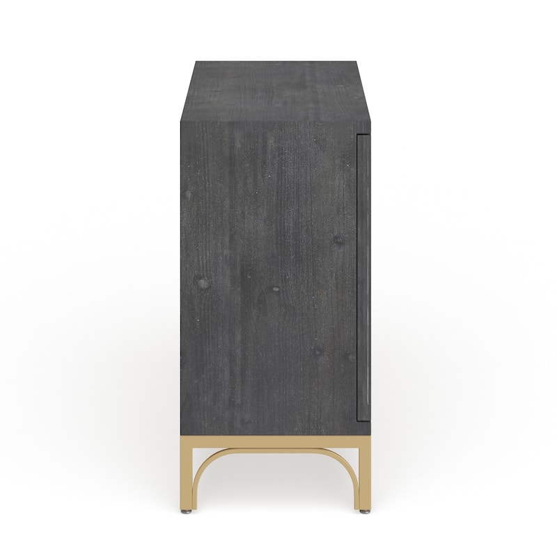 Black Wood Contemporary Cabinet - 32 x 16 x 32