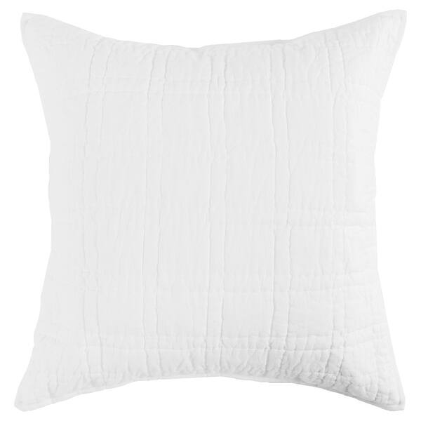 Ellis 26 Inch Square Euro Pillow Sham, Silvadur Tech, Self Binding