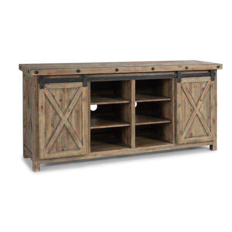 Carpenter Brown Wood Entertainment Base by Flexsteel - 72" x 33" x 19"