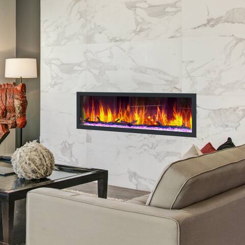Dynasty Cascade 64-inch Smart Control Electric Fireplace - 64.5