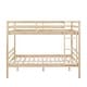 preview thumbnail 7 of 41, Full over Full Wooden Bunk Bed,High Guardrail,Ladder,Kids Teens,Dorm