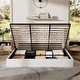 preview thumbnail 9 of 15, Plywood Frame Upholstered Platform Bed with Lift-up Storage