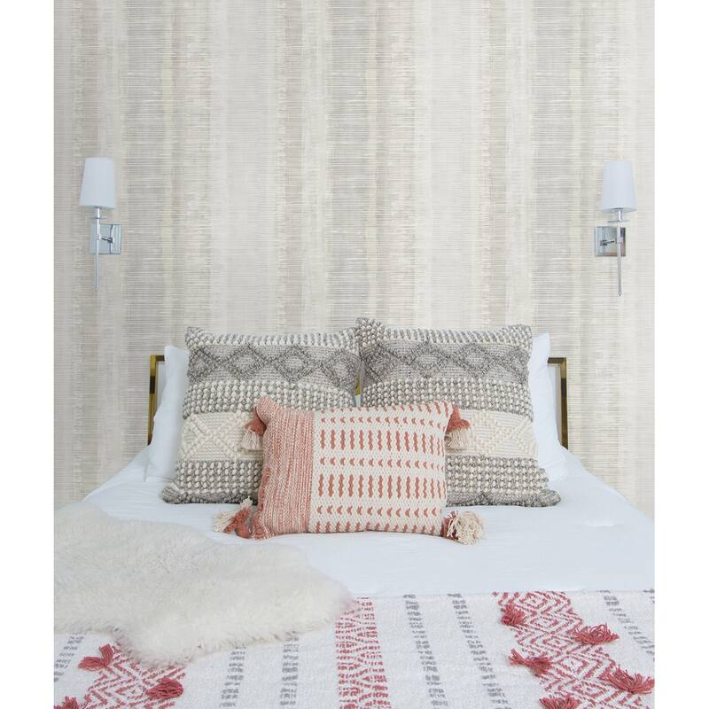 Seabrook Designs Boho Rhapsody Natural Ombre Unpasted Wallpaper