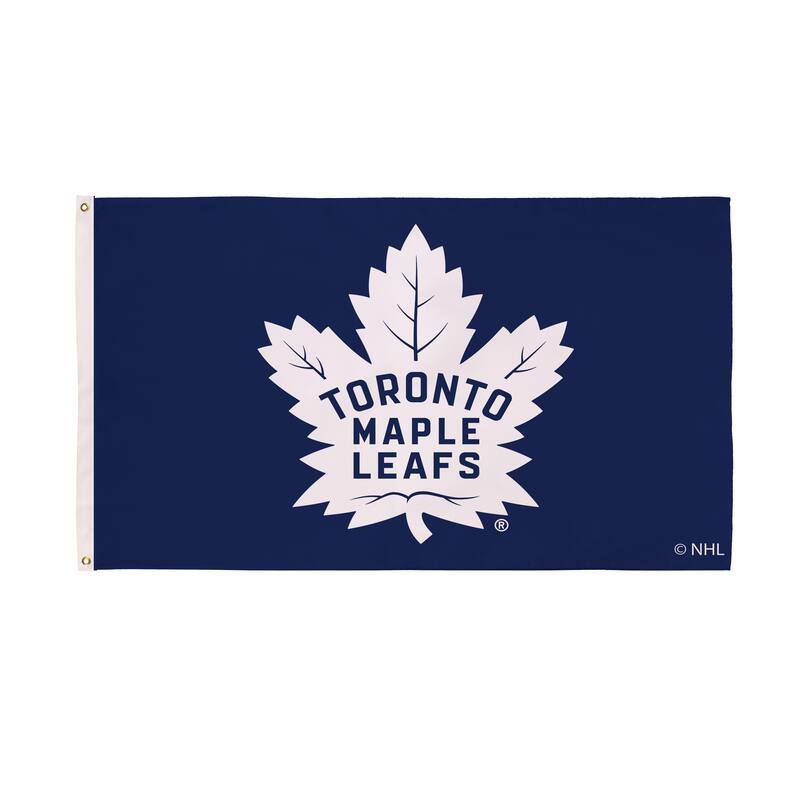 Toronto Maple Leafs Single Sided Flag w/ 2 Grommets, 3'x5'