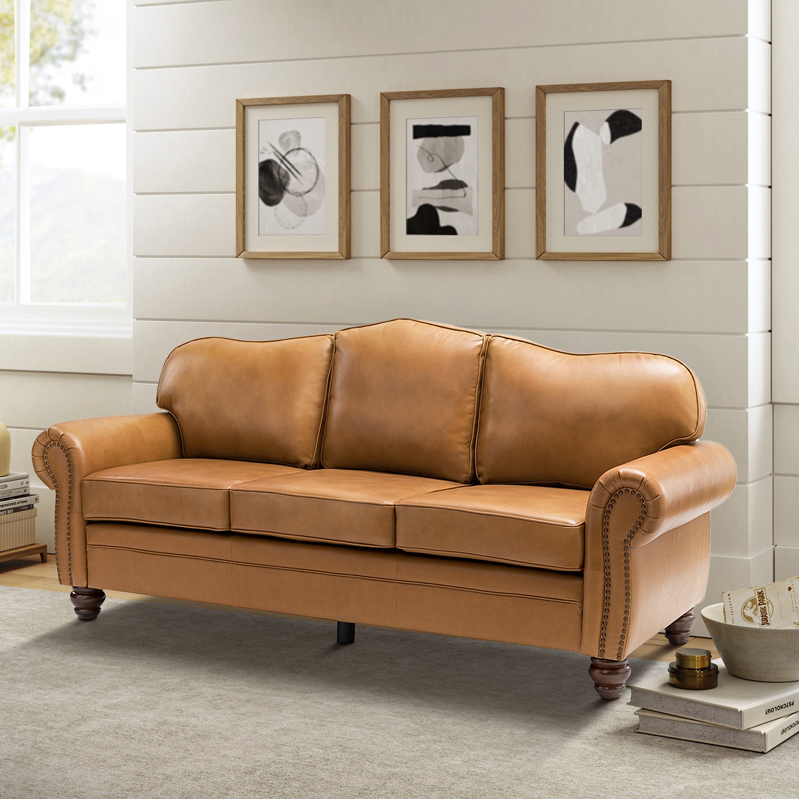 Leather sofa with removable cushions cheap