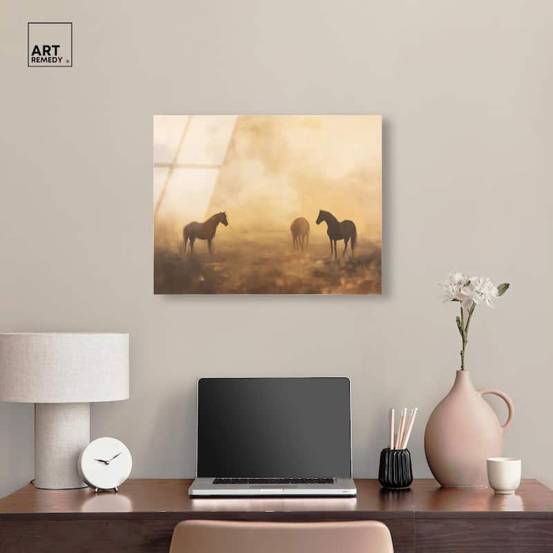 Equine Trio Acrylic by Art Remedy, Ready to Hang