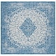 preview thumbnail 19 of 43, SAFAVIEH Courtyard Suzann Indoor/ Outdoor Waterproof Patio Backyard Rug 6'7" x 6'7" Square - Blue/Grey