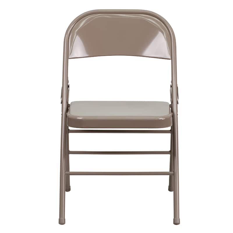 4 Pack Triple Braced & Double Hinged Metal Folding Chair