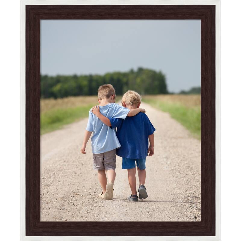 Maya Picture Frame, Photo Frame - 16x20 - Maya Espresso Silver