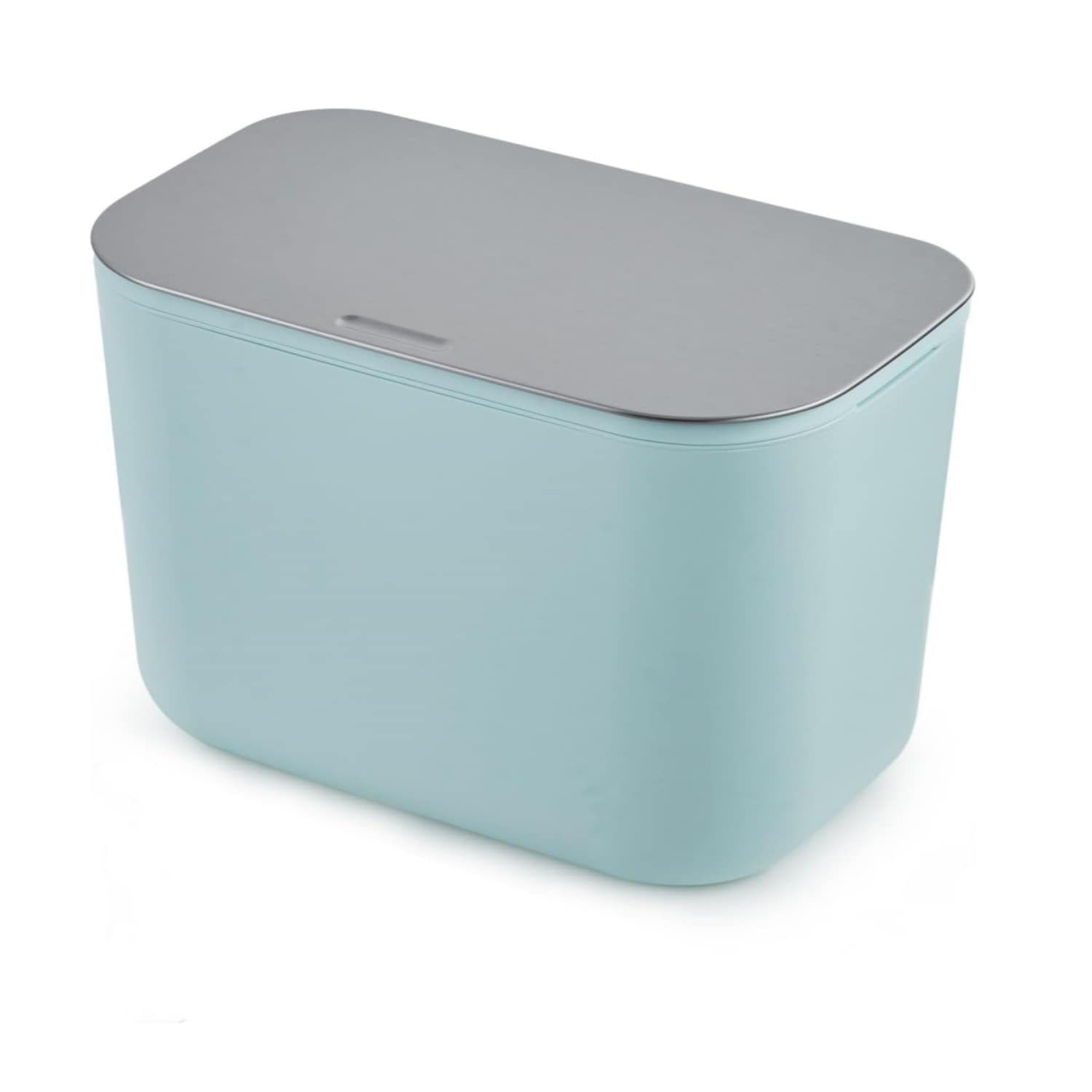 1.8 Gallon Hanging Trash Can with Stainless Steel Lid Green