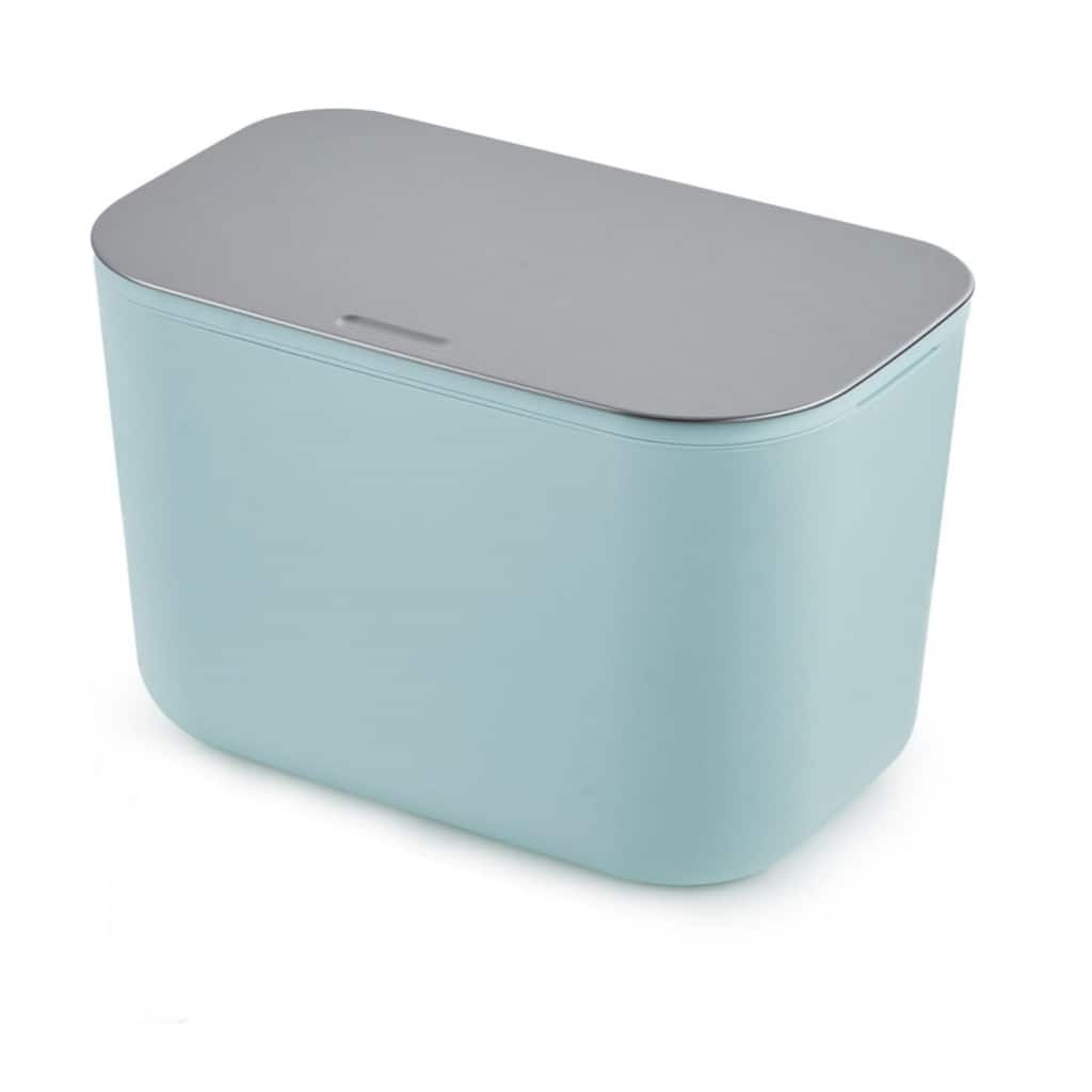 1.8 Gallon Hanging Trash Can with Stainless Steel Lid Green