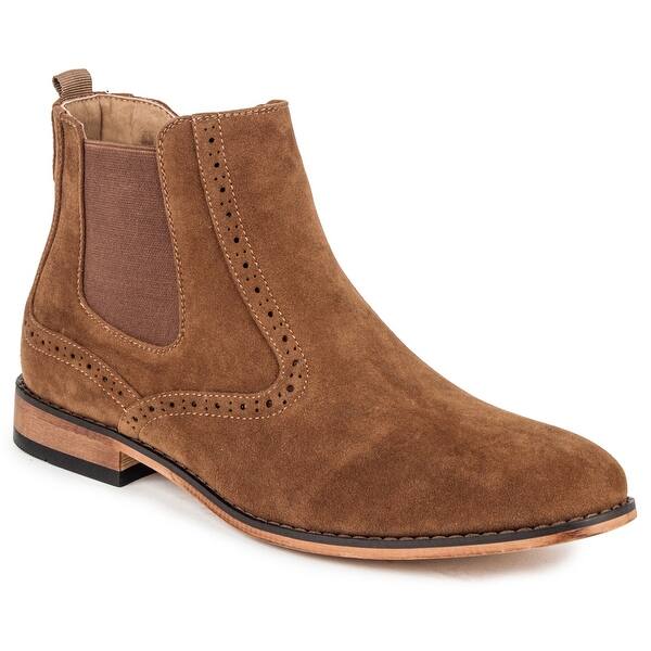 Gino Vitale Men S Lounge Chelsea Boots With Zip Overstock 31809639