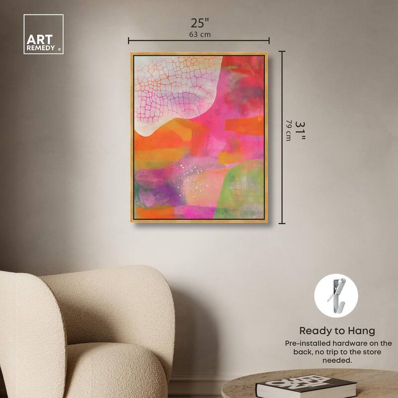 Garnet Gleam III Canvas by Art Remedy