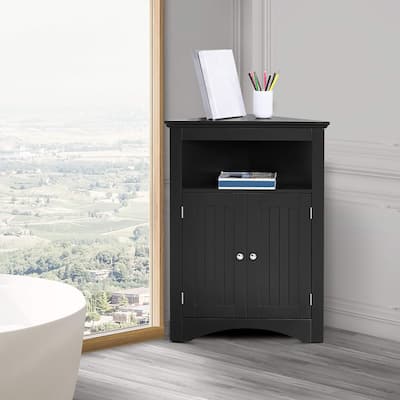 Classic Stylish Wooden Corner Storage Cabinet, For Indoor Use