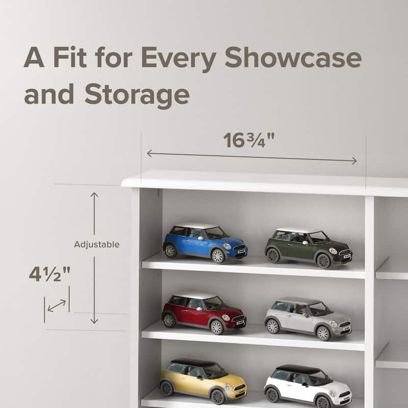 Prepac Media Storage Display Cabinet 8.75" D x 38.75" W x 51" H