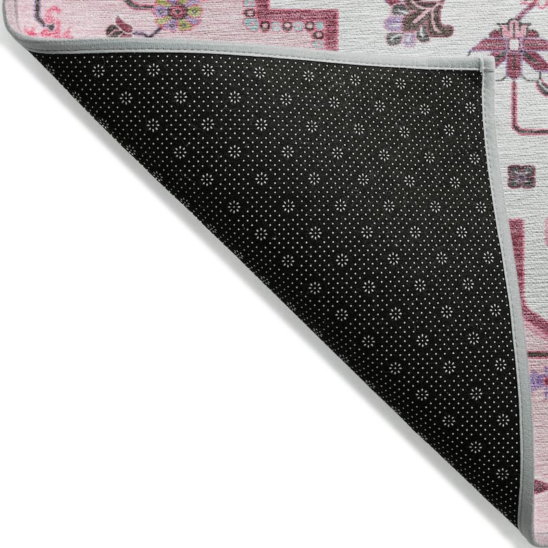 Machine Washable Indoor/ Outdoor Persian Traditional Chantille Rug