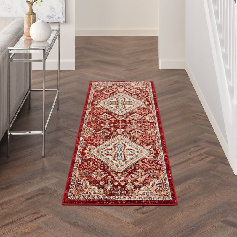 Nourison Revel Traditional Floral Medallion Area Rug