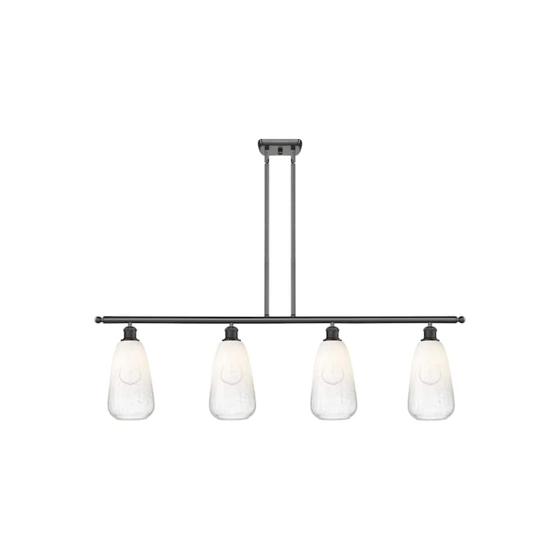 Innovations Lighting Endless Possibilities Ballston - Brookhaven Almond - 4 Light 48" Stem Hung Island Light - Oil Rubbed Bronze/Opal